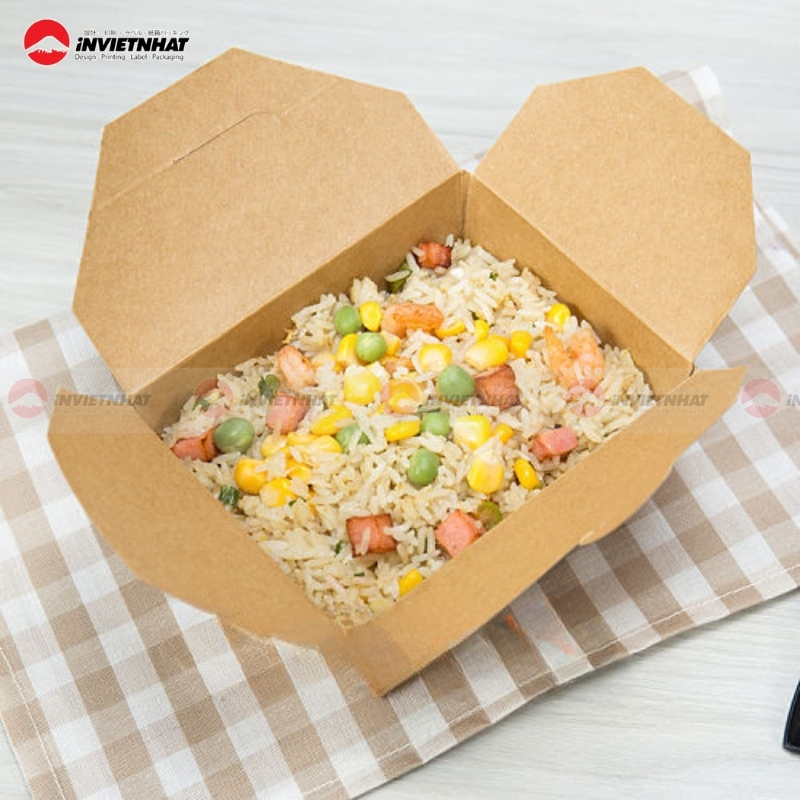 15+ Mẫu hộp giấy đựng xôi TIỆN DỤNG, giá rẻ 21 hộp xôi thân thiện môi trường