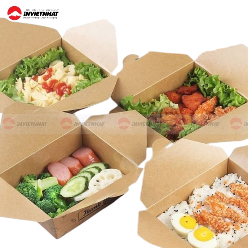 15+ Mẫu hộp giấy đựng xôi TIỆN DỤNG, giá rẻ 20 mẫu hộp xôi đa dạng