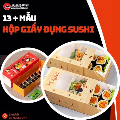 thumb hộp giấy đựng sushi