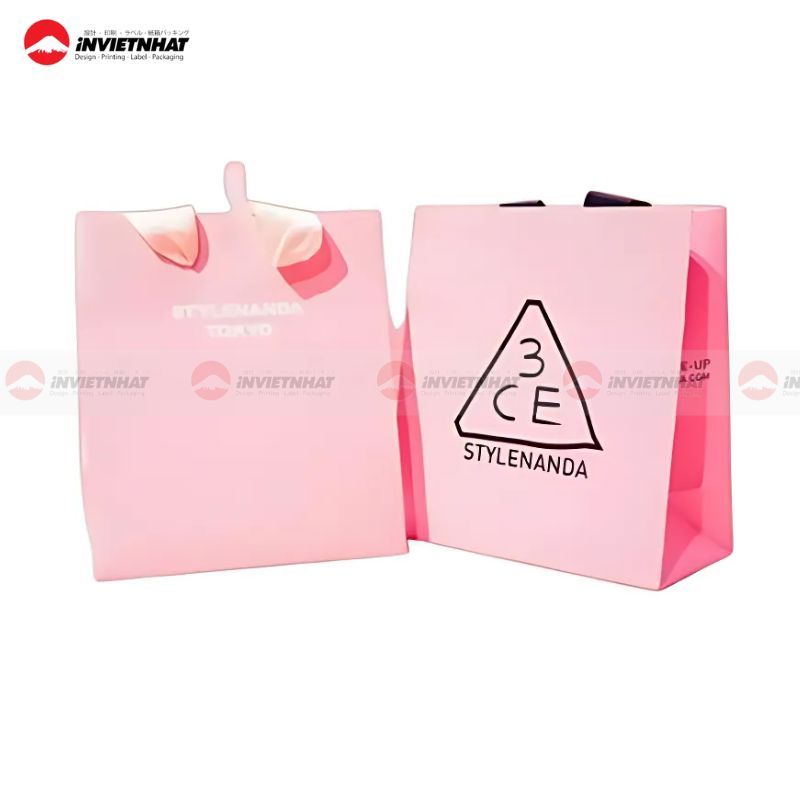 Túi giấy 3CE có quai vải