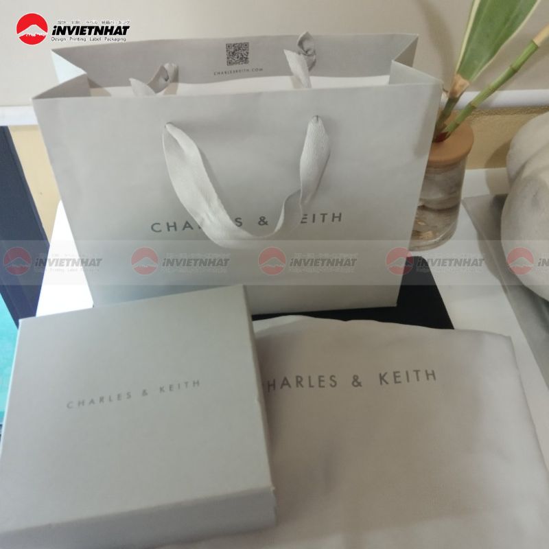 Túi giấy Charles & Keith trắng
