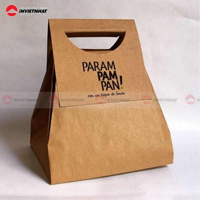 11+ Mẫu túi giấy take away ĐẸP, chắc chắn & an toàn thực phẩm 7 Túi giấy đựng đồ mang về