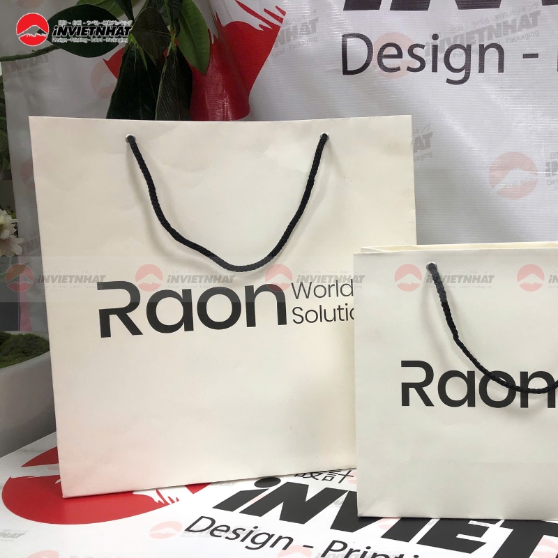 tui giay kraft trang cong ty RAON WORLD SOLUTION