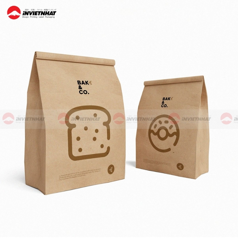 11+ Mẫu túi giấy take away ĐẸP, chắc chắn & an toàn thực phẩm 11 Túi giấy take away không quai