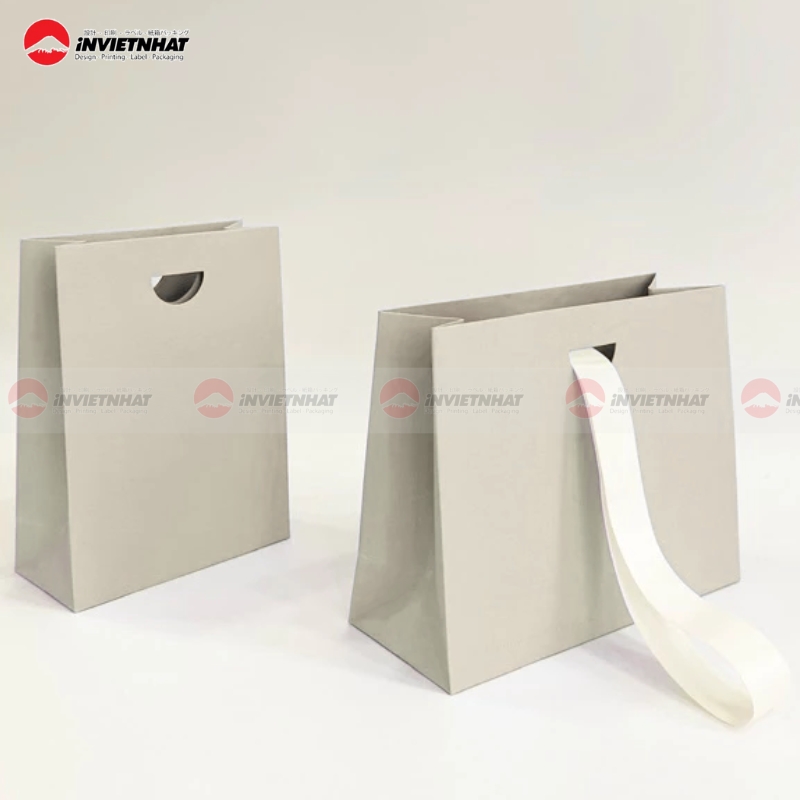 mẫu túi giấy mini có quai ruy băng