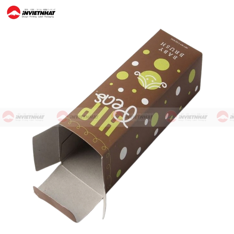 Mẫu hộp Duplex 2 mặt lưng trắng