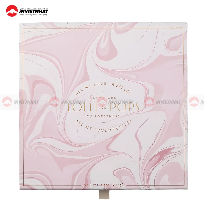 Hop giay mau hong cung nap keo