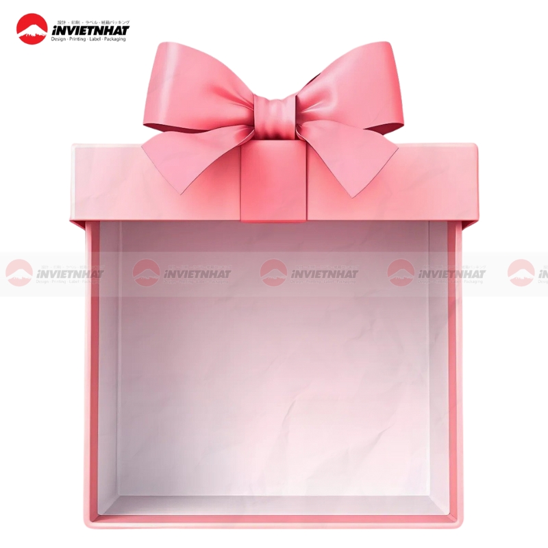 Hop giay mau hong that no tinh te