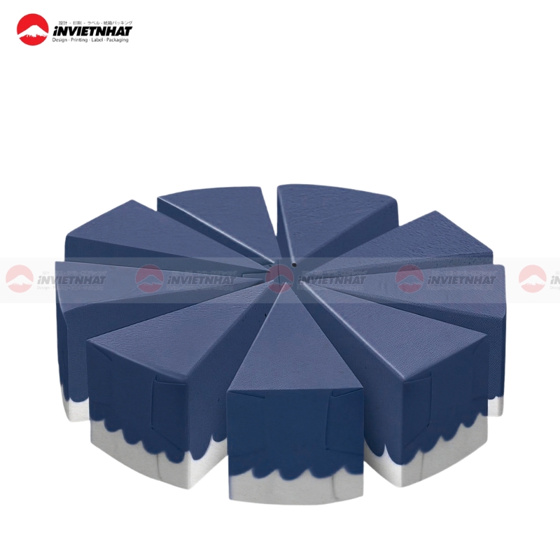 Hop giay tam giac cake