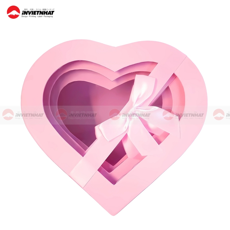11+ Mẫu hộp giấy hình trái tim LÃNG MẠN & cao cấp 23 Hop giay trai tim da tang