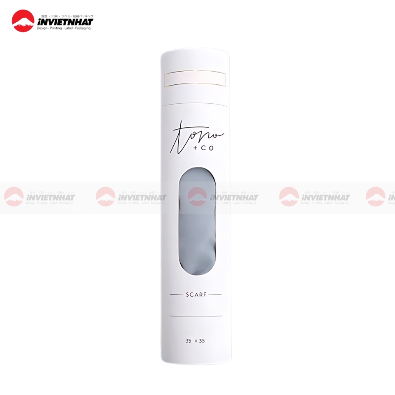 Hộp giấy trụ tròn thời trang