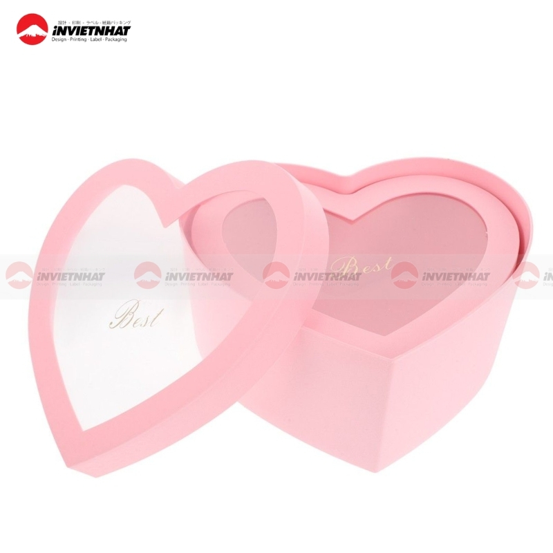 Hop qua hinh tim cua so