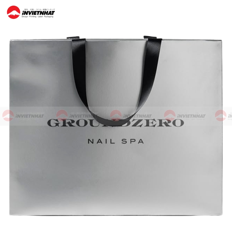 Mẫu túi giấy màu ghi TỐI GIẢN, chuyên nghiệp & đẳng cấp 37 Mau in tui giay mau ghi bac