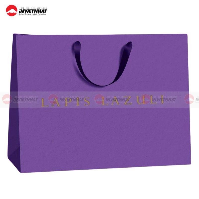 19+ Mẫu túi giấy màu tím đậm, tím nhạt, tím pastel ĐẸP MẮT 25 Mau in tui giay mau tim oai huong