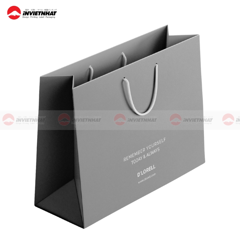 Mẫu túi giấy màu ghi TỐI GIẢN, chuyên nghiệp & đẳng cấp 31 Tui giay mau ghi chi
