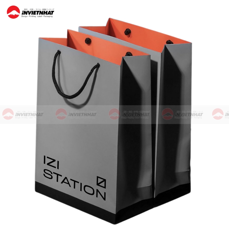 Mẫu túi giấy màu ghi TỐI GIẢN, chuyên nghiệp & đẳng cấp 20 Tui giay mau ghi day du