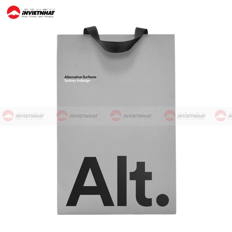 Mẫu túi giấy màu ghi TỐI GIẢN, chuyên nghiệp & đẳng cấp 25 Tui giay mau ghi xam couche
