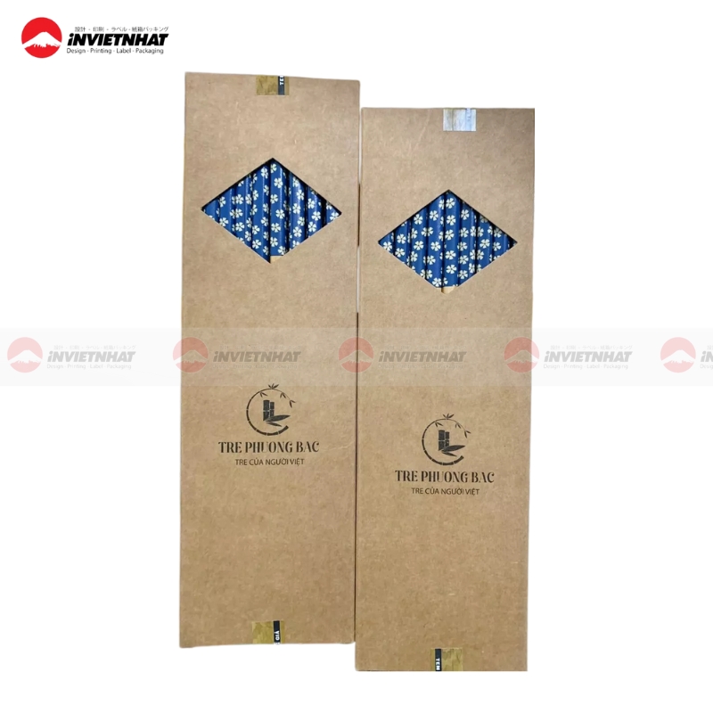 19+ Mẫu hộp giấy đựng đũa thiết kế ĐẸP, sang trọng 41 hop giay dung dua kraft cua so