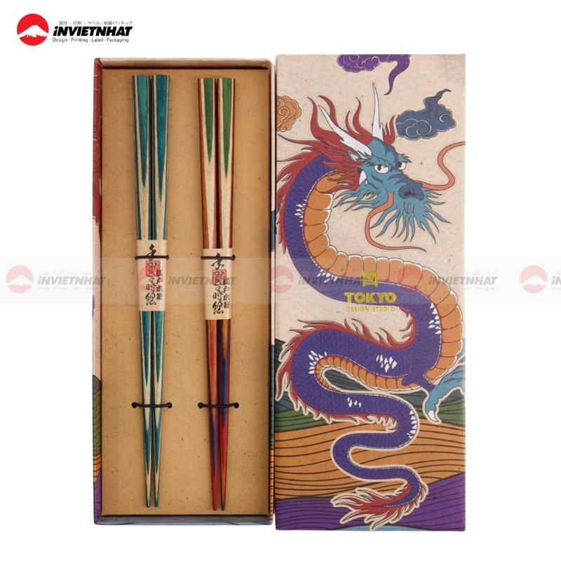 hop giay dung dua kraft in hoa tiet