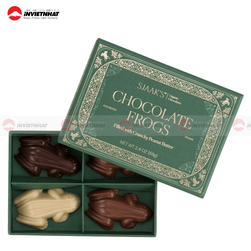 hop giay dung socola 4 vien