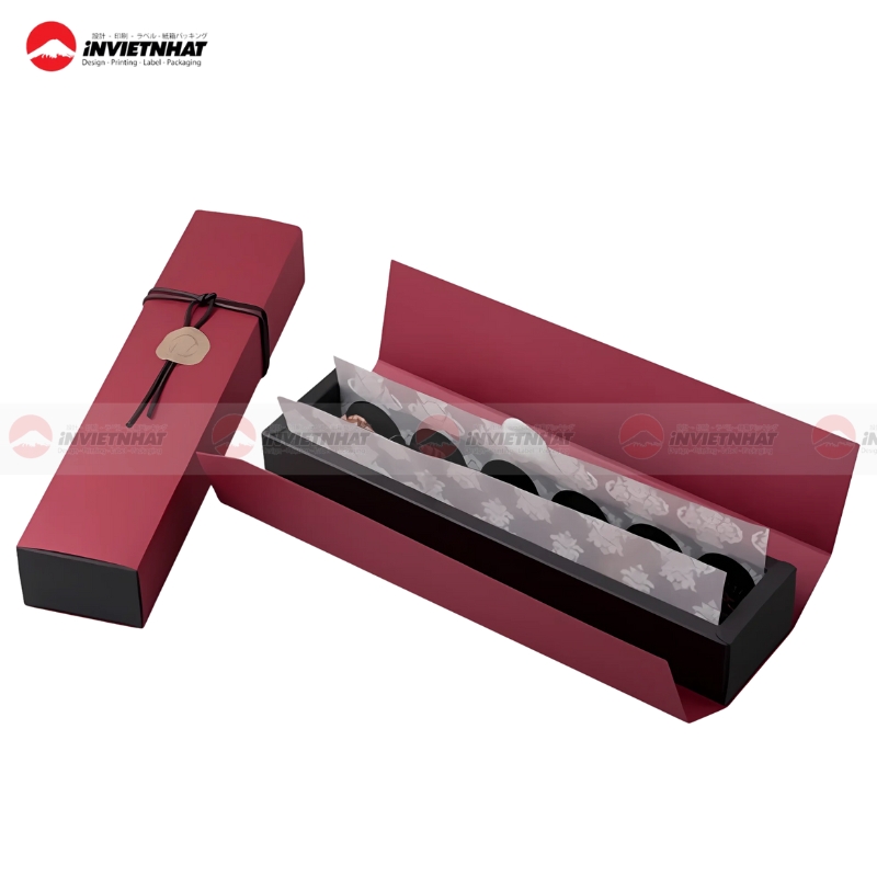 19+ Mẫu hộp giấy đựng Socola SANG TRỌNG, làm quà tặng cao cấp 31 hop giay dung socola 6 vien nap doi
