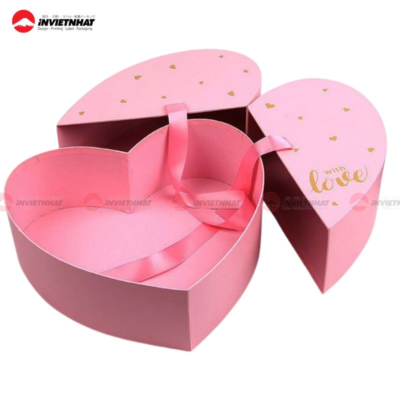 hộp giấy hình trái tim 3