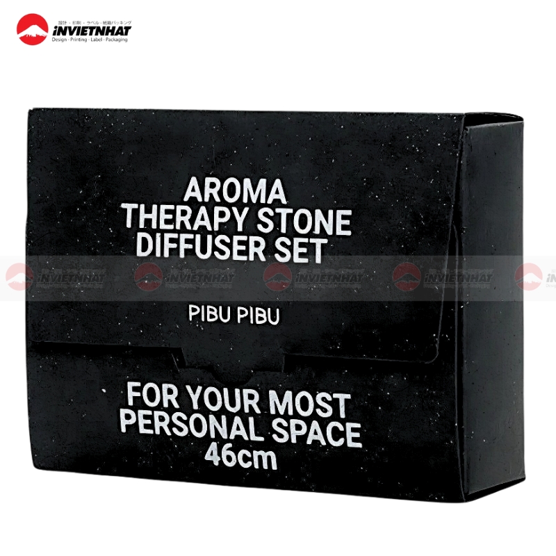 hop giay mau den hinh chu nhat