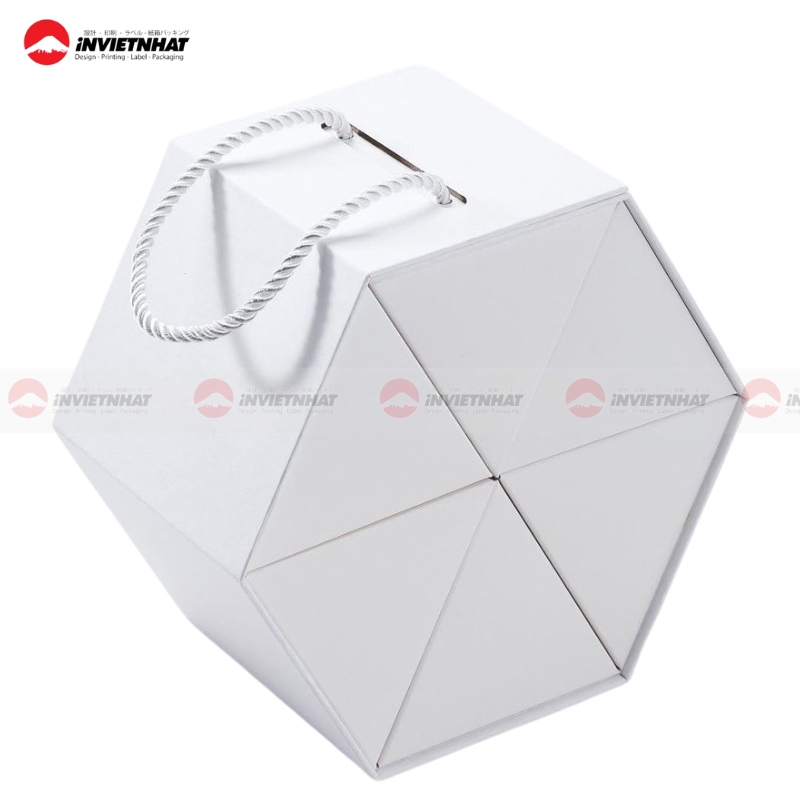 hop giay mau trang carton cung luc giac