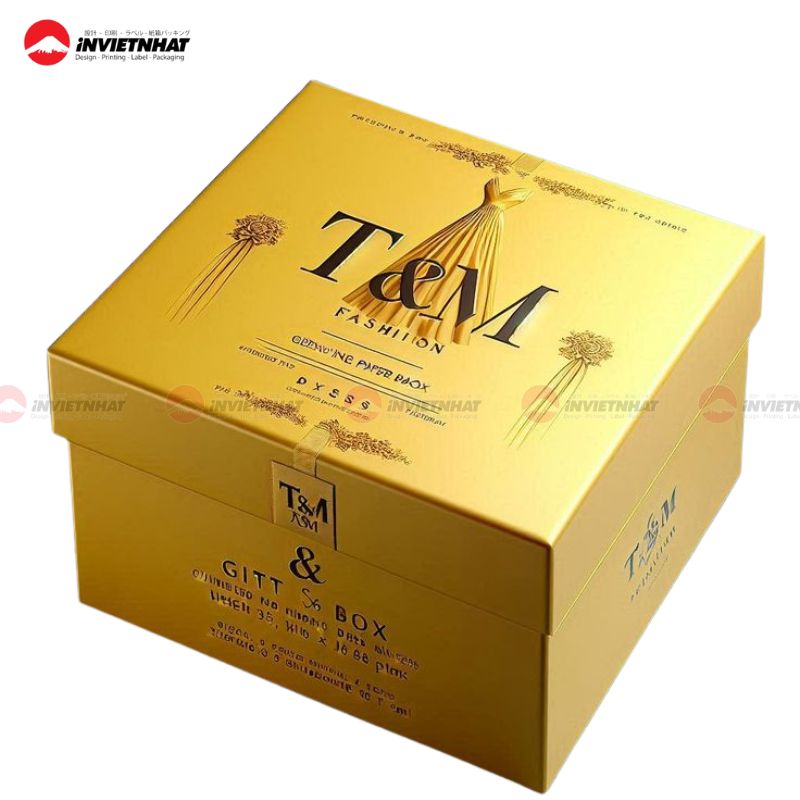 hộp giấy màu vàng 5