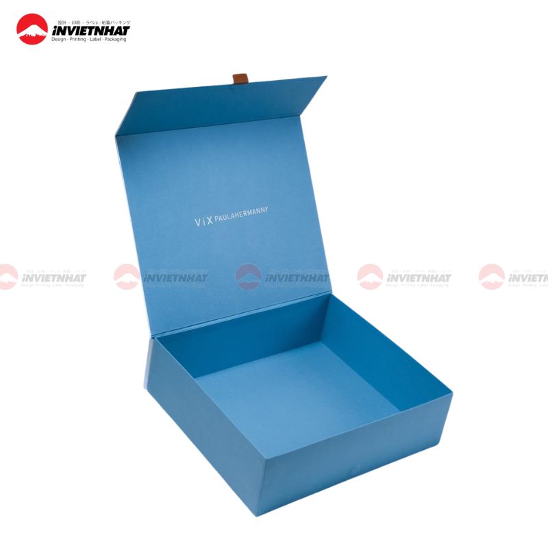 25+ Mẫu hộp giấy màu xanh dương SANG TRỌNG, tươi mới 26 hộp giấy màu xanh dương 1