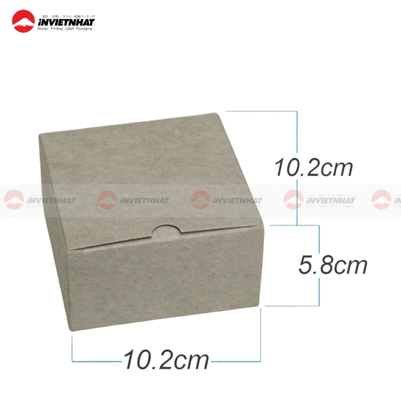 hop giay mini kraft nap gai