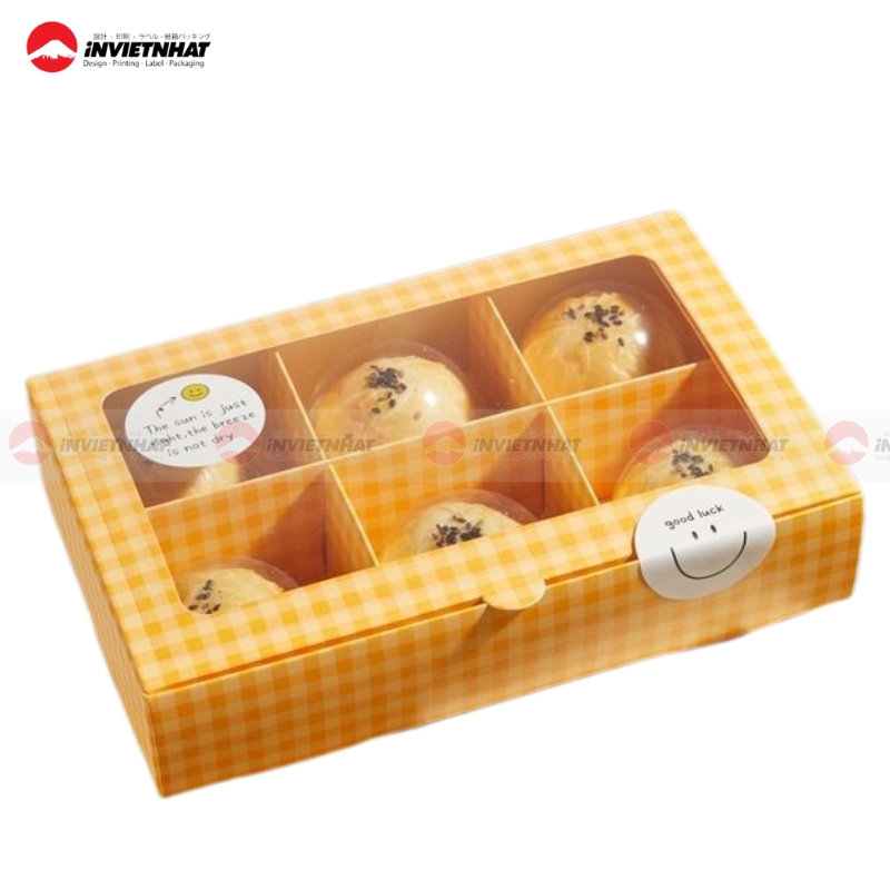 17+ Mẫu hộp giấy nắp mica ĐẸP, nhiều ngăn cứng cáp 37 hop giay nap mica ivory 6 ngan