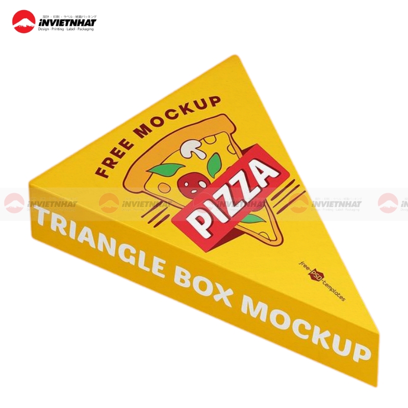 hop giay tam giac dung pizza