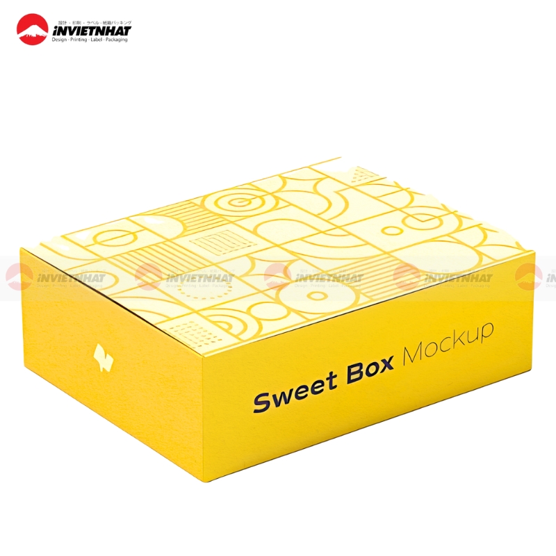 hộp giấy vàng gold sang trọng