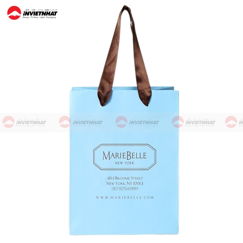 11+ Mẫu túi giấy màu xanh dương navy, xanh da trời ĐẸP MẮT 30 mau tui giay xanh da troi