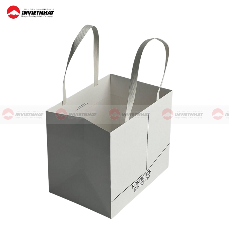 Túi giấy Couche quai cotton