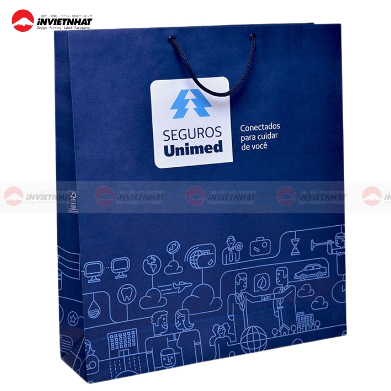 tui giay in hoat tiet nen xanh duong