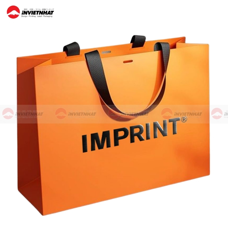 tui giay mau cam Bright Orange