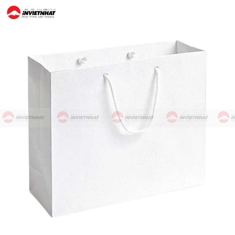 11+ Mẫu túi giấy màu trắng tinh, trắng ngà thiết kế SANG TRỌNG 24 tui giay mau trang tron