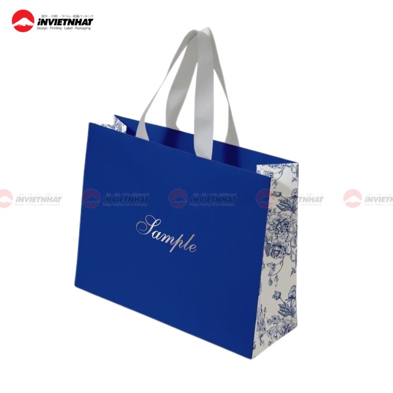 túi giấy màu xanh 1
