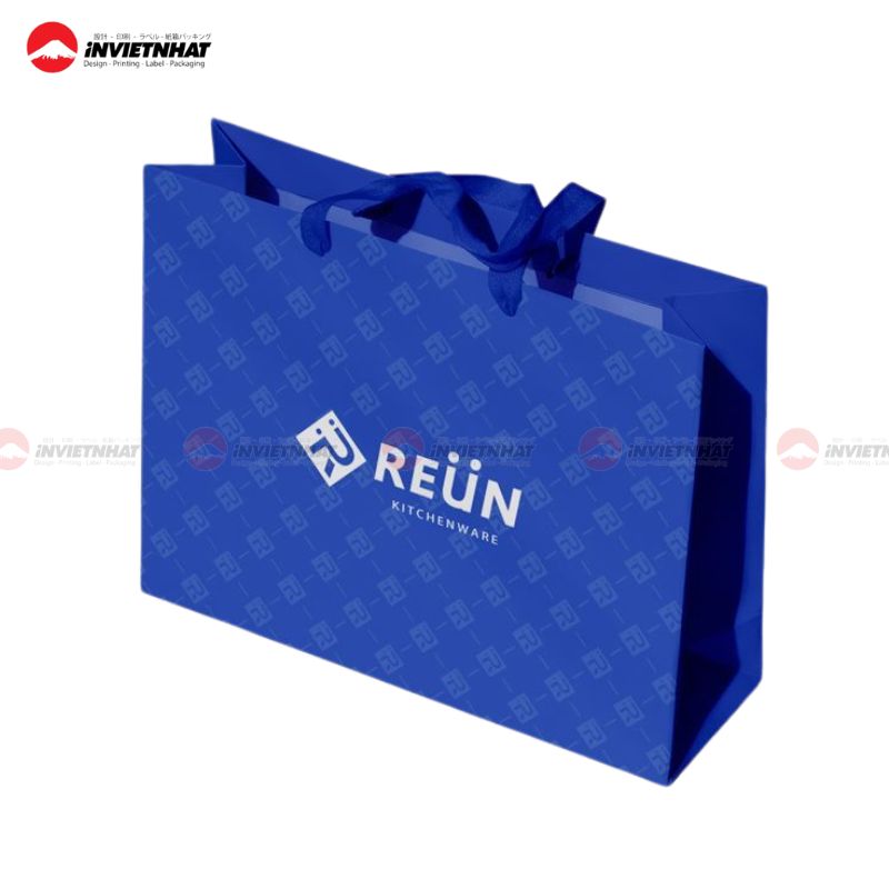 túi giấy màu xanh 2