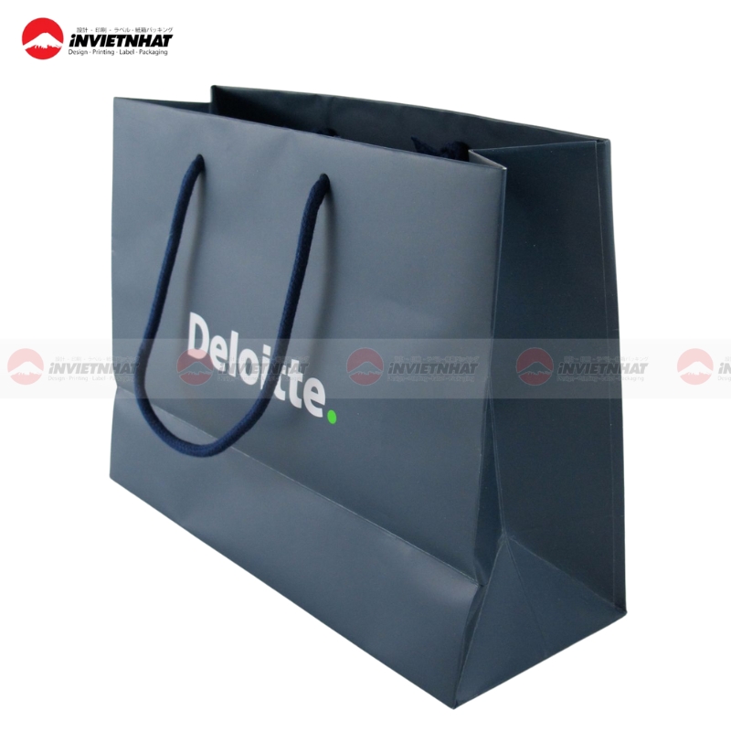 11+ Mẫu túi giấy màu xanh dương navy, xanh da trời ĐẸP MẮT 25 tui giay mau xanh duong