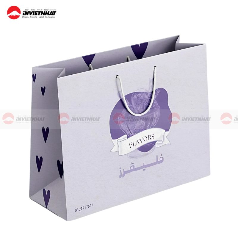 tui giay tim pastel in logo