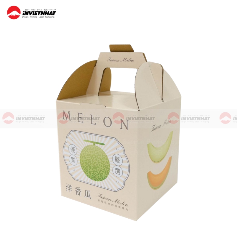 Hộp giấy carton lạnh đựng dưa lưới