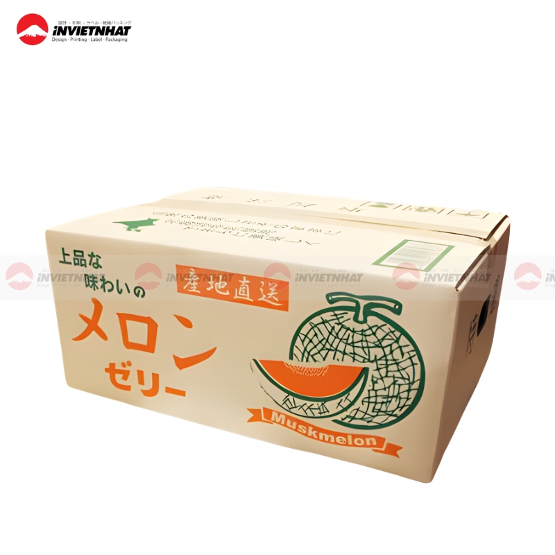 Hộp giấy đựng dưa lưới xuất khẩu