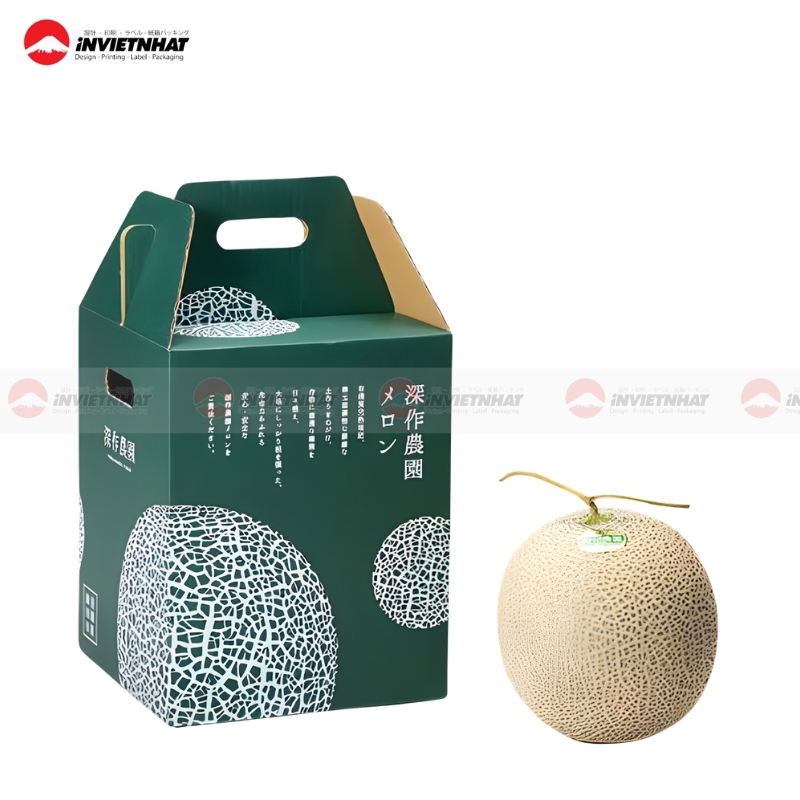 Hộp giấy duplex đựng dưa lưới