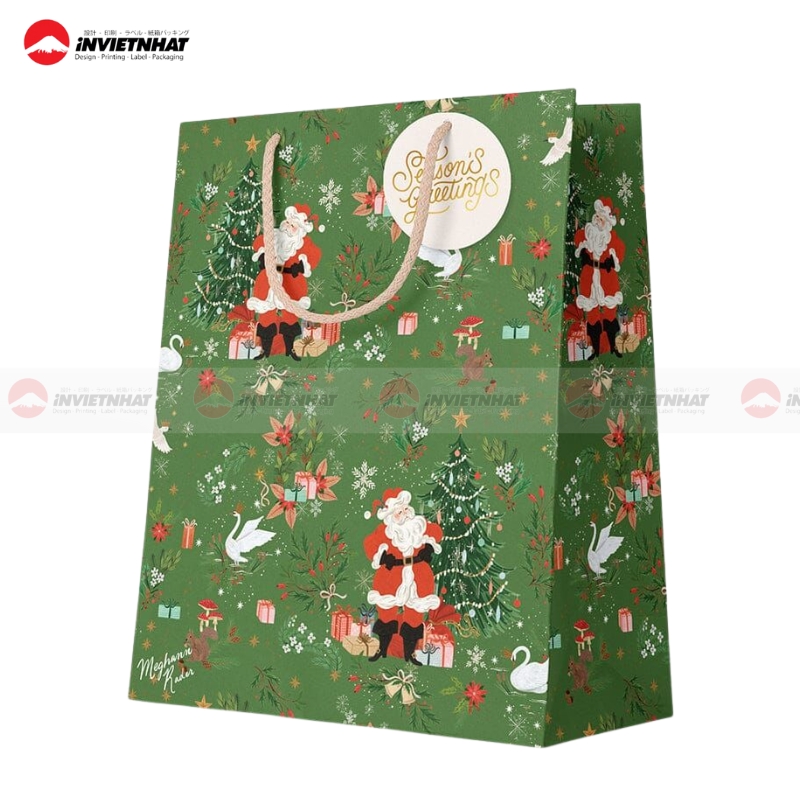 Tui giay qua Noel in offset