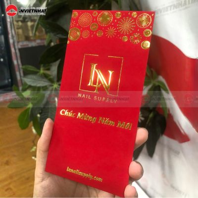 bao lì xì giấy nhung