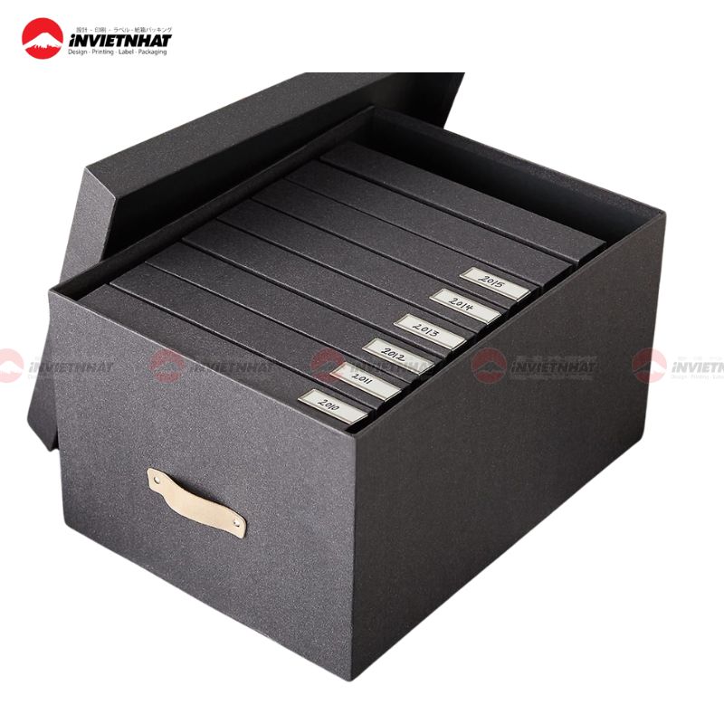 15+ Mẫu hộp giấy lưu trữ hồ sơ CHỐNG ẨM, cứng cáp bảo vệ tài liệu văn phòng 17 hộp giấy đựng hồ sơ 5
