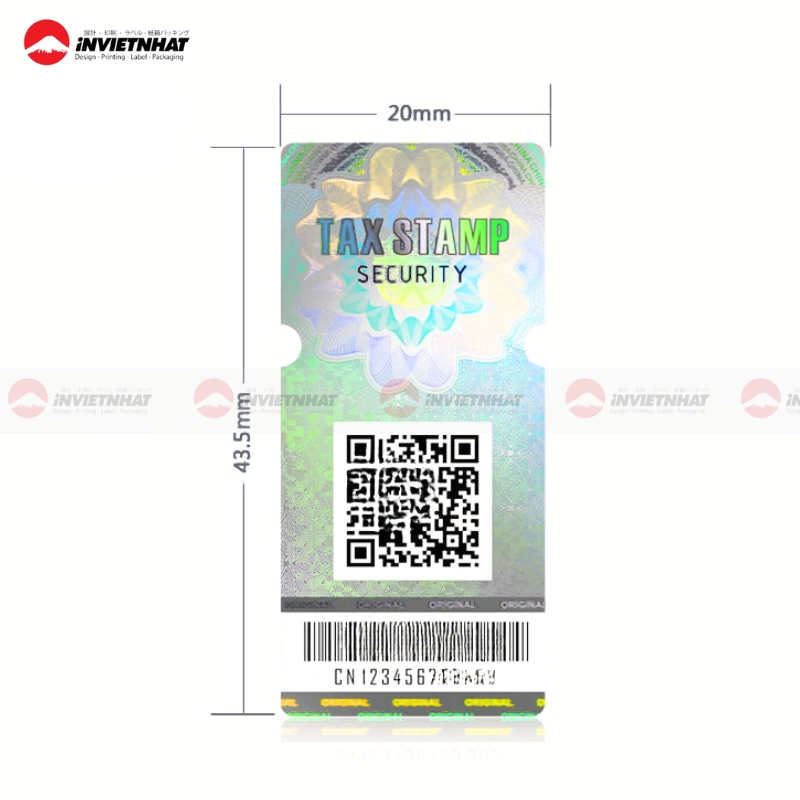 KÍCH THƯỚC tem chống giả phổ biến hiện nay theo mọi hình dáng 23 kich thuoc tem chong gia QR code
